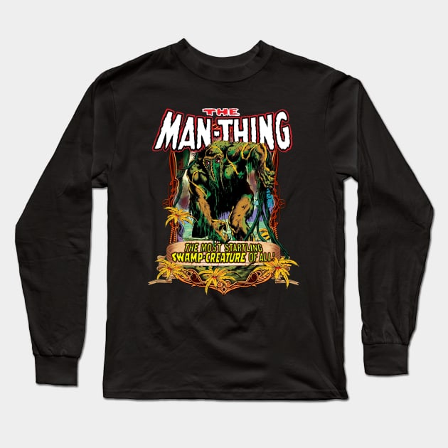 VINTAGE MAN-THING 1974 Long Sleeve T-Shirt by Junnas Tampolly